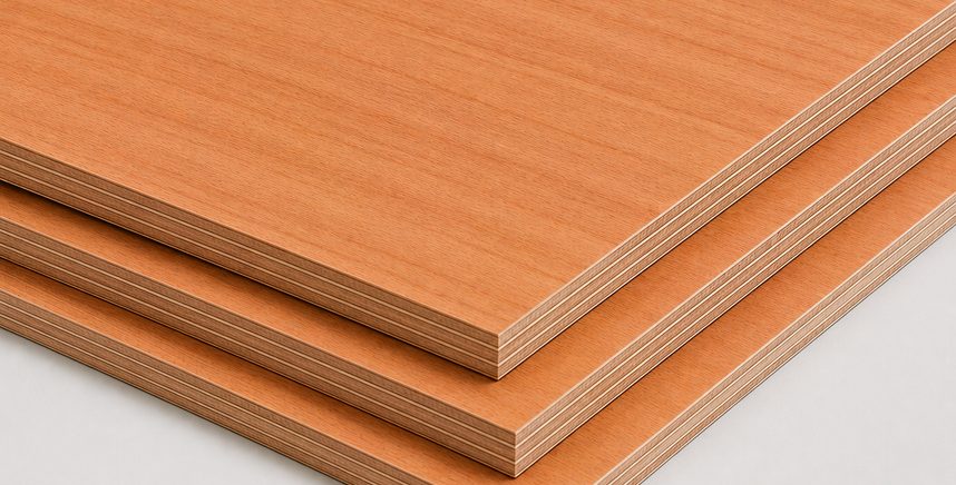 Stack of Tupelo hardwood plyboards
